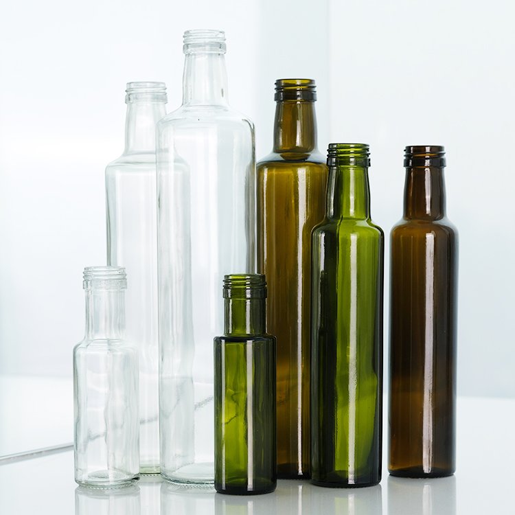 Hot Sale Different Size Transparent Small Olive Oil Bottles