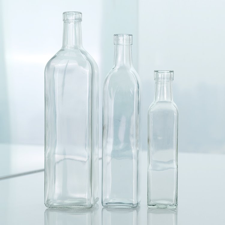 Hot Sale Different Size Transparent Small Olive Oil Bottles