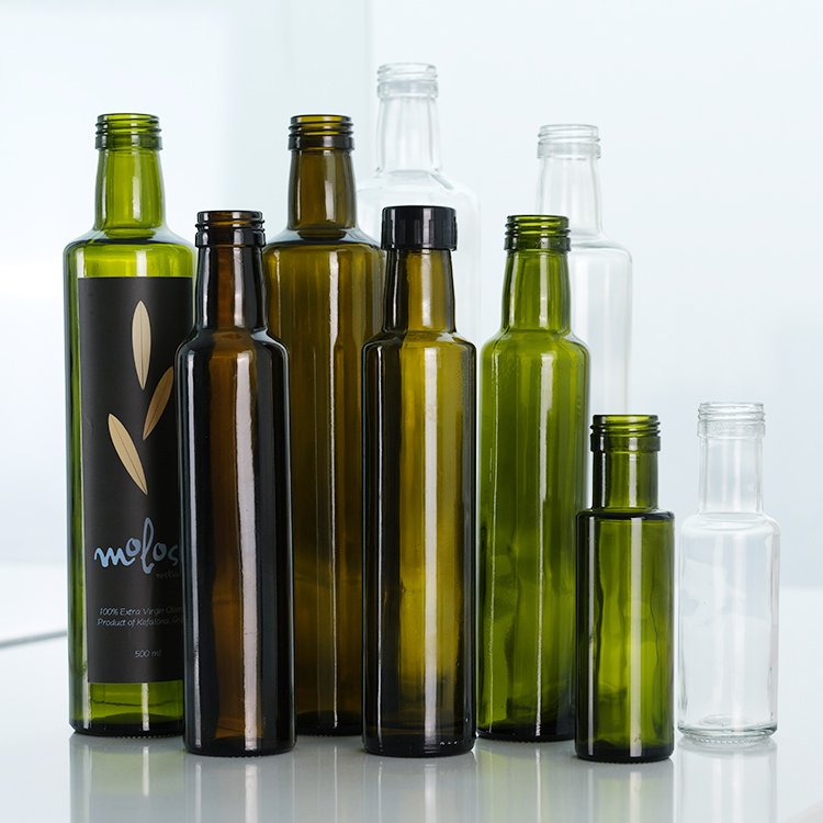 Hot Sale Different Size Transparent Small Olive Oil Bottles