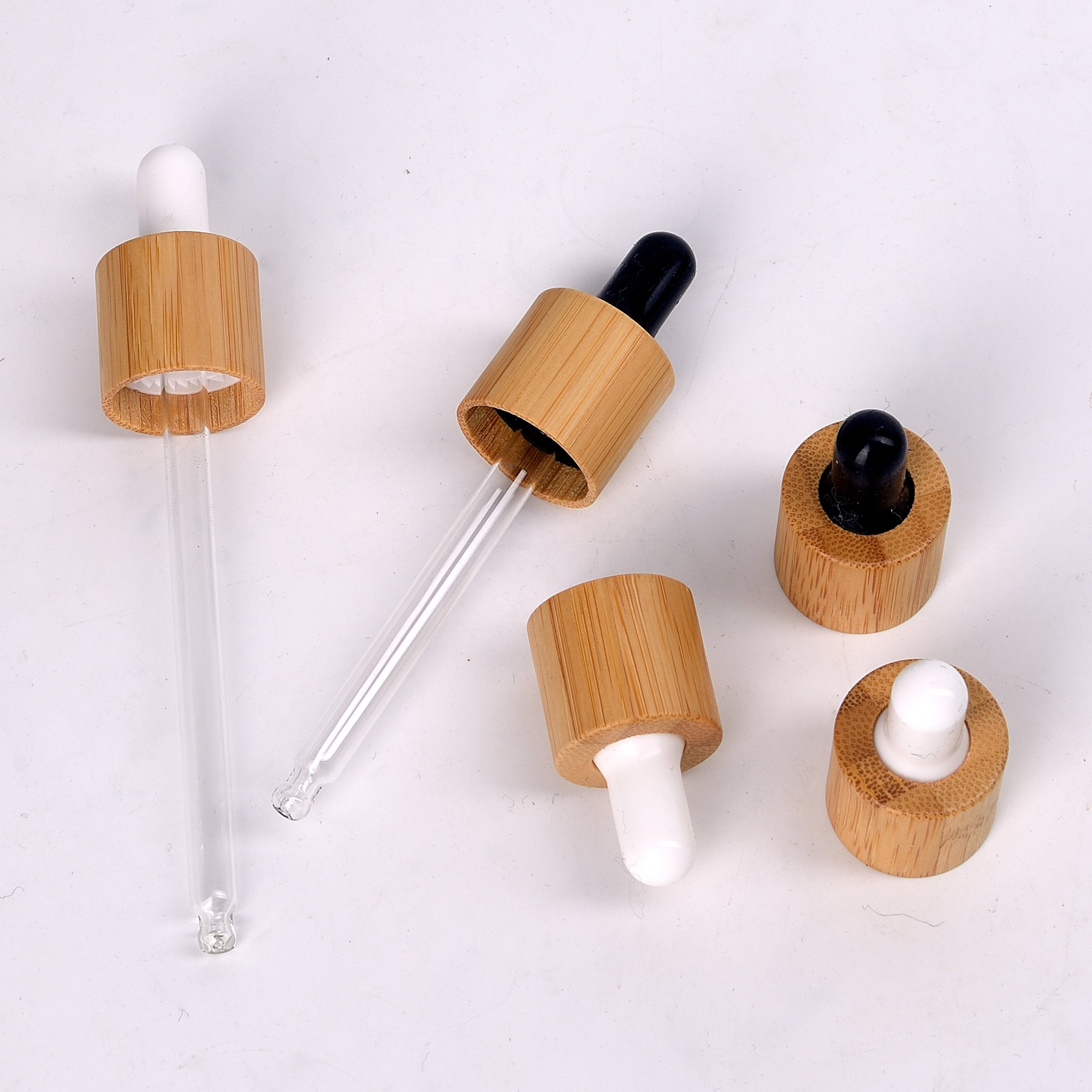 frosted amber glass bottle dropper 15 ml 10 ml 30 ml 50 ml 100 ml matte brown glass cosmetic bottle with 18 mm bamboo dropper