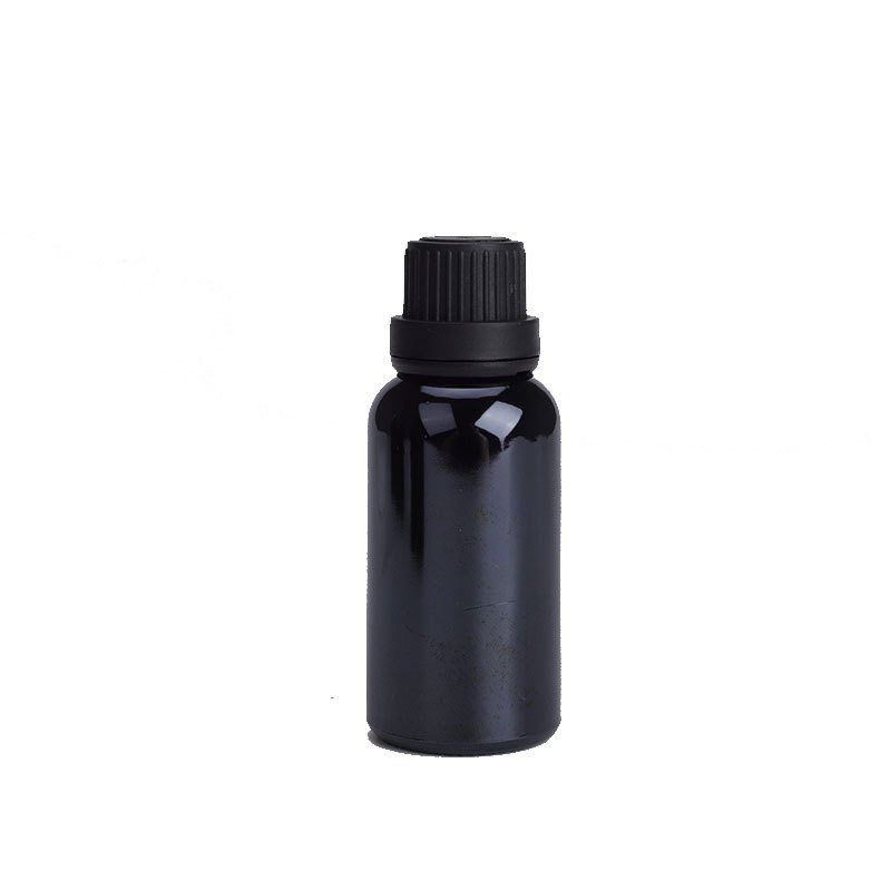 Good quality black oil bottle 5ml 30ml 100ml dark black glass bottle 10ml cosmetic dispenser sample bottle