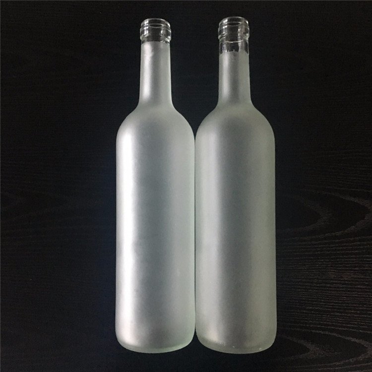 JINGNA round glass bottle 500ML 700ML 750ML 1000ML Color Painting rum tequila Vodka Brandy Whisky Gin liquor Glass Bottles