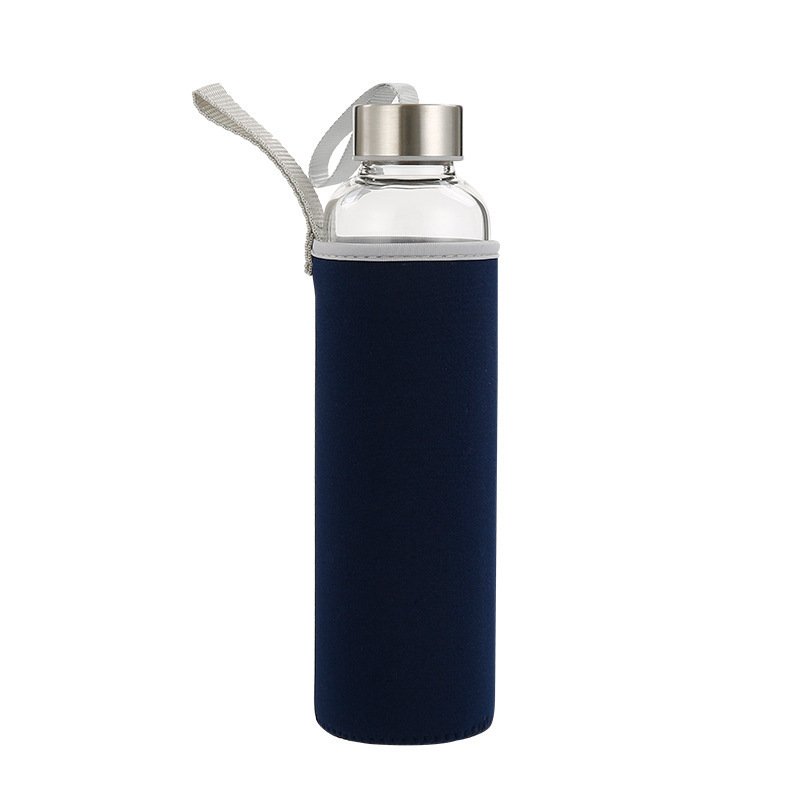 1 litre glass water bottle sport style luxury glass drinking water bottle gallon glass water bottle