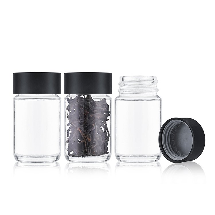Baby Embossed Logo Jeeter 70mm 5 Pack Empty Pre Rolled Jars Packaging 40ml 2.5g Small Glass Bottles With Custom Stickers