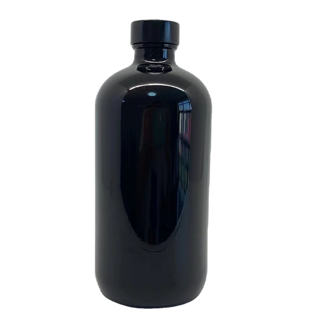 500ML black glass bottle