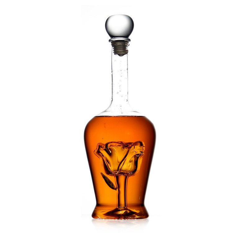 Empty 75cl 100cl art wine bottle with eagle 1000ml glass liquor bottle with the customized logo 750ml empty glass bottle