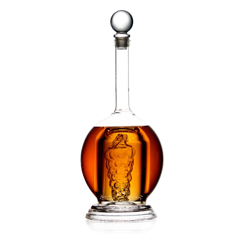 Empty 75cl 100cl art wine bottle with eagle 1000ml glass liquor bottle with the customized logo 750ml empty glass bottle