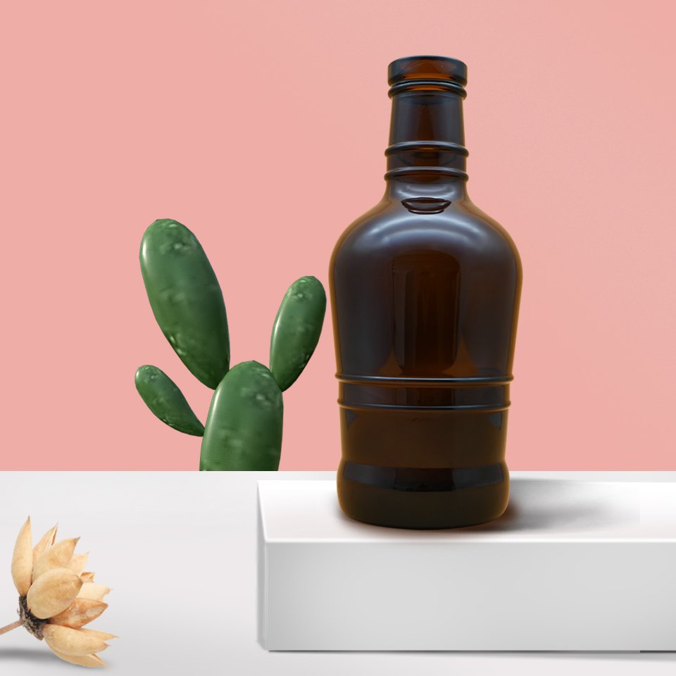 2000ML Brown/ coffee/ amber glass Beer bottle to order