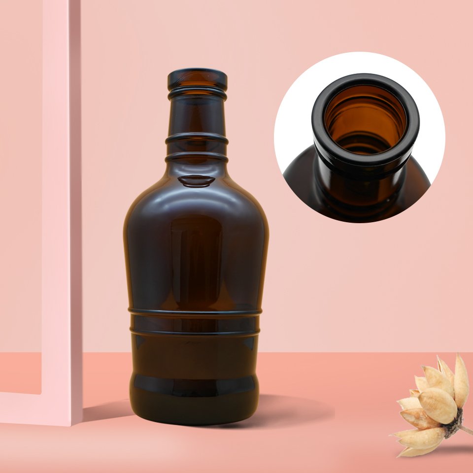 2000ML Brown/ coffee/ amber glass Beer bottle to order
