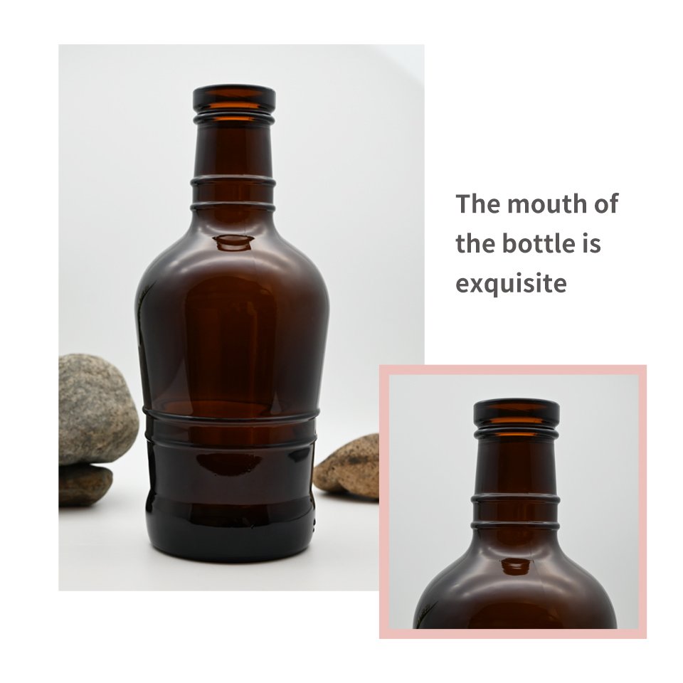 2000ML Brown/ coffee/ amber glass Beer bottle to order