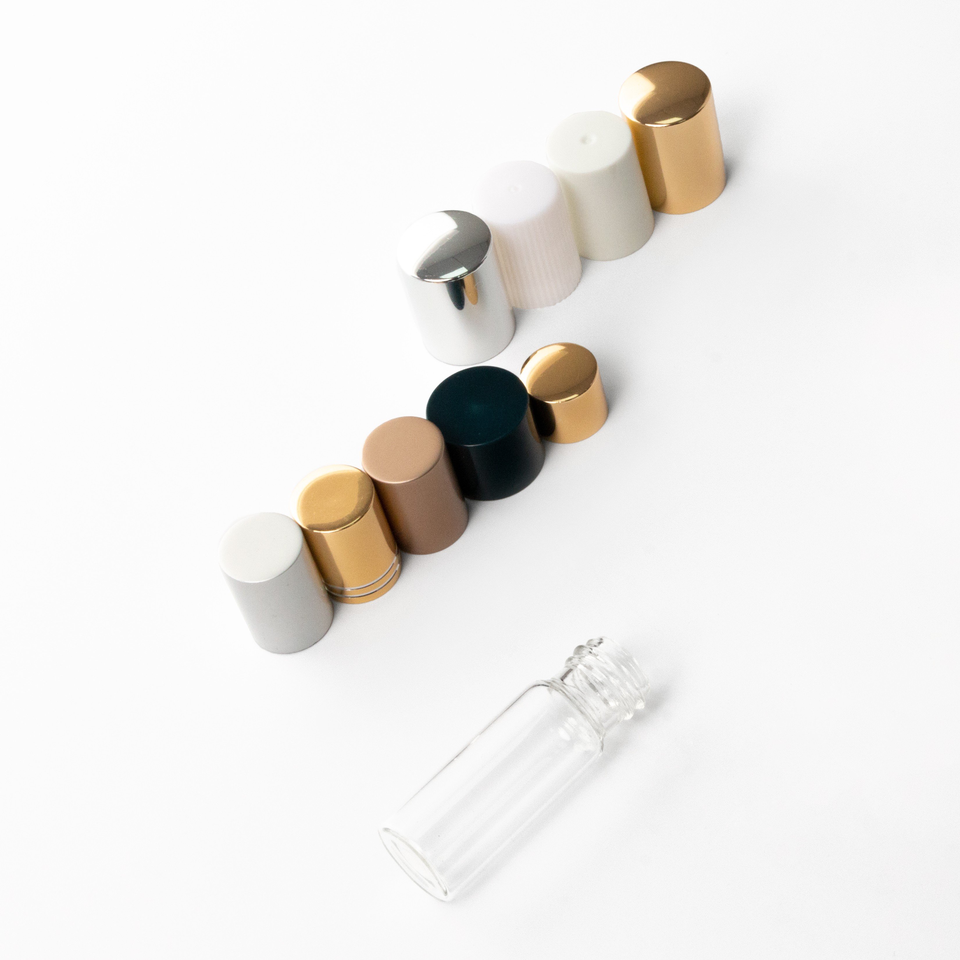 60%off Stock 5-22ml Round Empty Perfume Clear Bottle Transparent High Quality Screw Glass Spray Bottles for Sample