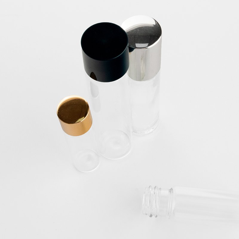 60%off Stock 5-22ml Round Empty Perfume Clear Bottle Transparent High Quality Screw Glass Spray Bottles for Sample