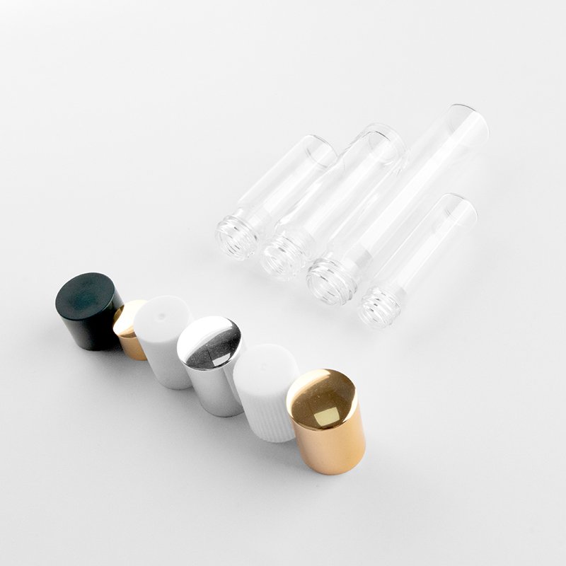 60%off Stock 5-22ml Round Empty Perfume Clear Bottle Transparent High Quality Screw Glass Spray Bottles for Sample