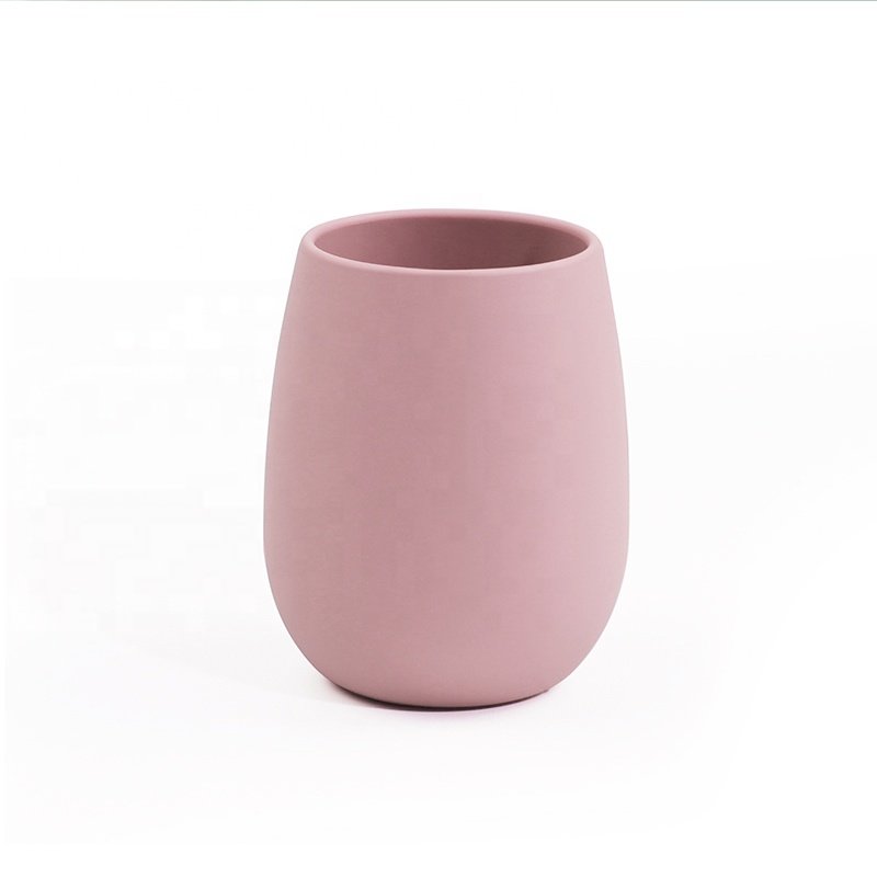 Wellfine Food Grade Anti-fall Silicone Wine Glass Unique Drinkware Egg Shape Outdoor Foldable Travel Silicone Wine Tumbler Cup