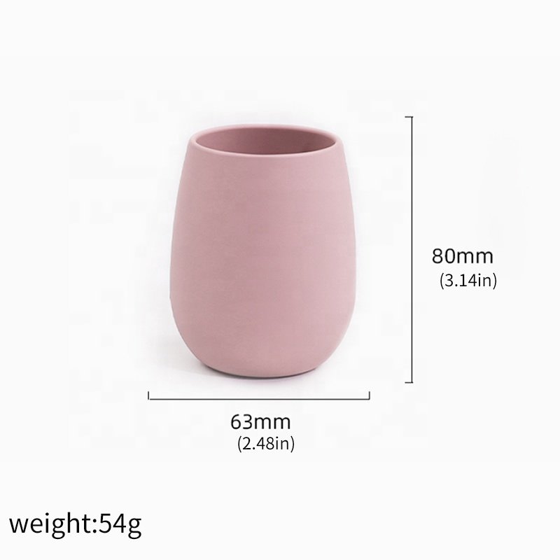 Wellfine Food Grade Anti-fall Silicone Wine Glass Unique Drinkware Egg Shape Outdoor Foldable Travel Silicone Wine Tumbler Cup