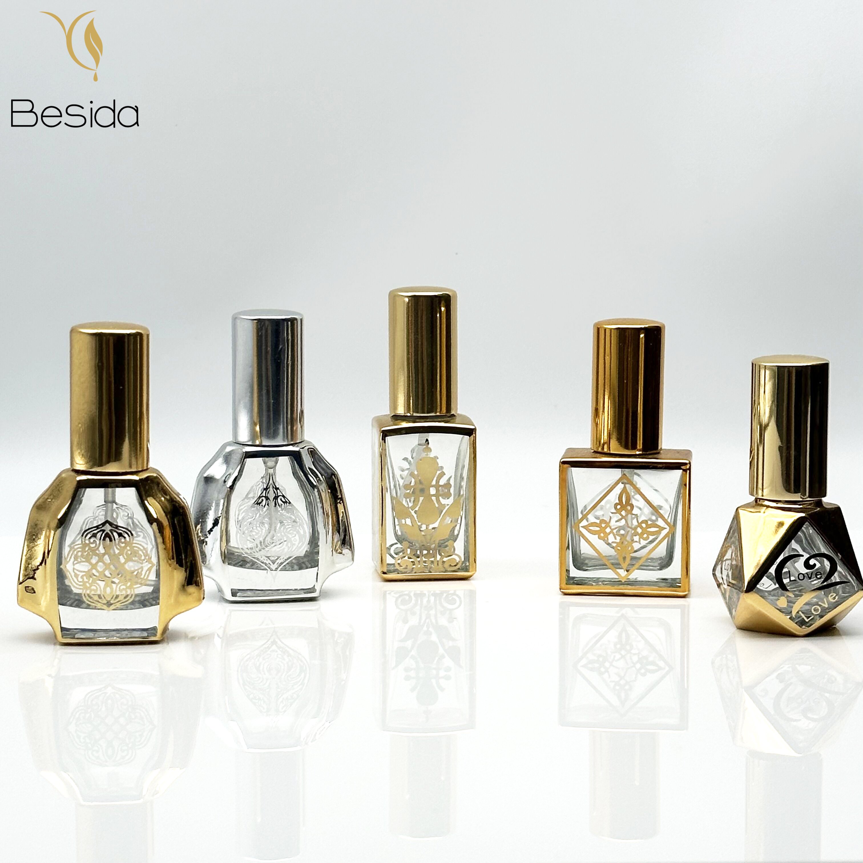 Factory price Arabic Perfume Bottle Packaging All Kind of Shape Glass Bottle for 6ML 10ML 15ML