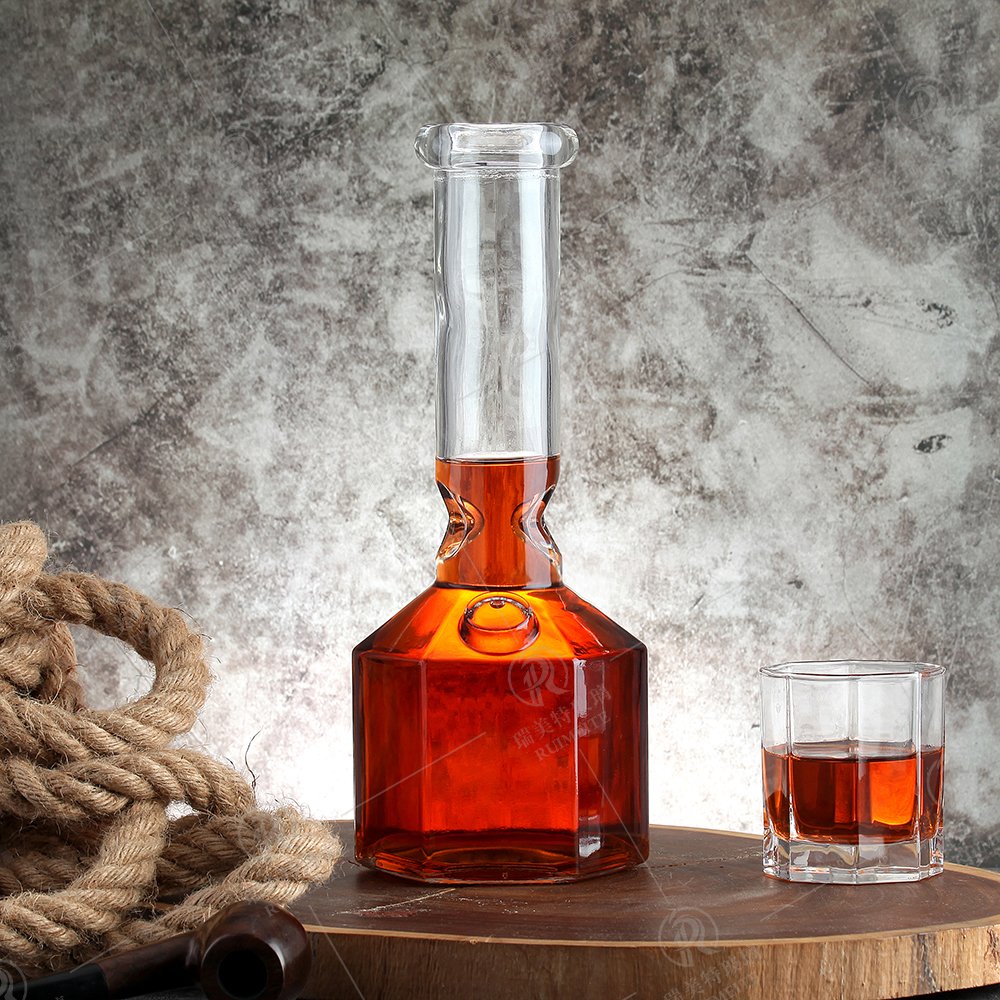 500ml 750ml 1000ml transparent empty glass liquor wine Whisky Vodka glass bottles suppliers