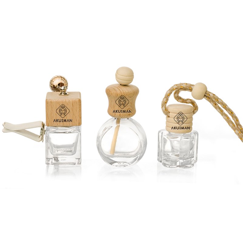 Wholesale Customizable logo10ml hanging in a perfume car diffuser empty car air freshener perfume glass bottle