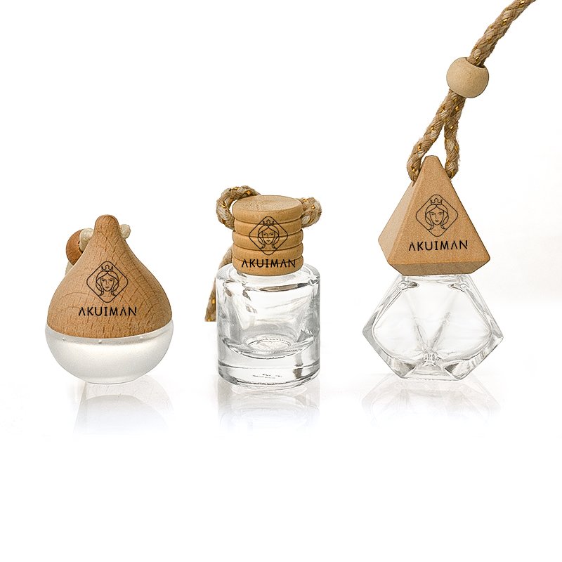 Wholesale Customizable logo10ml hanging in a perfume car diffuser empty car air freshener perfume glass bottle
