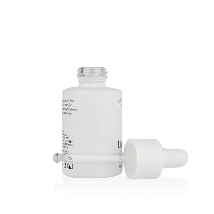 30ml mat white glass bottles skincare set packaging container glass dropper bottles