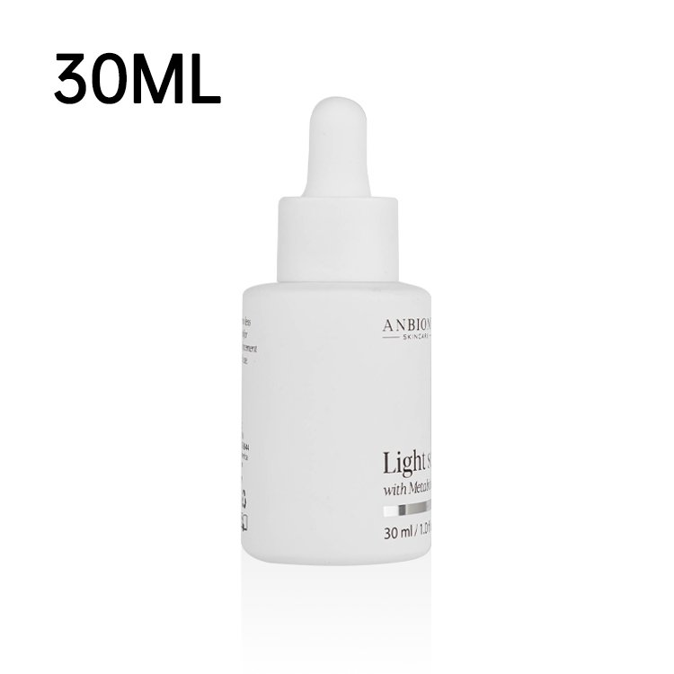 30ml mat white glass bottles skincare set packaging container glass dropper bottles