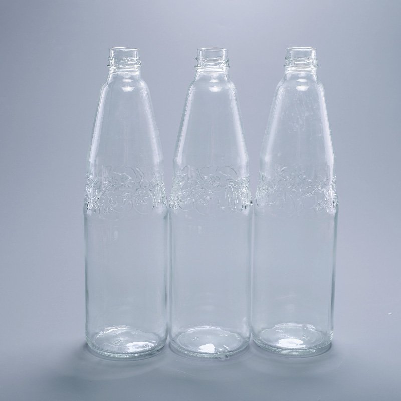 Glass Beverage Bottles 750ml Soda Water Juice Beverage Clear Glass Bottle of Food Grade