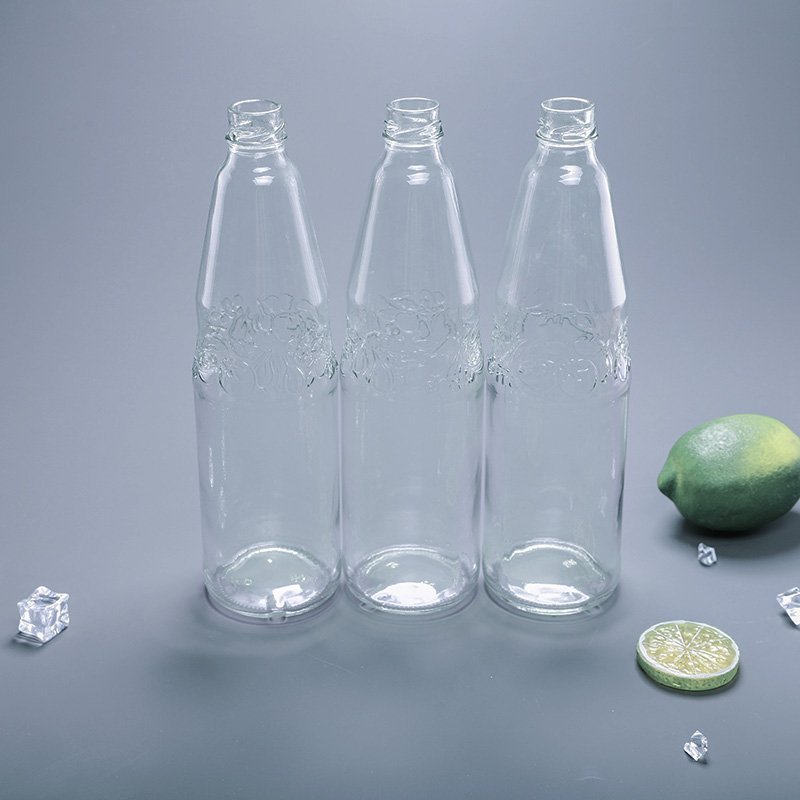 Glass Beverage Bottles 750ml Soda Water Juice Beverage Clear Glass Bottle of Food Grade