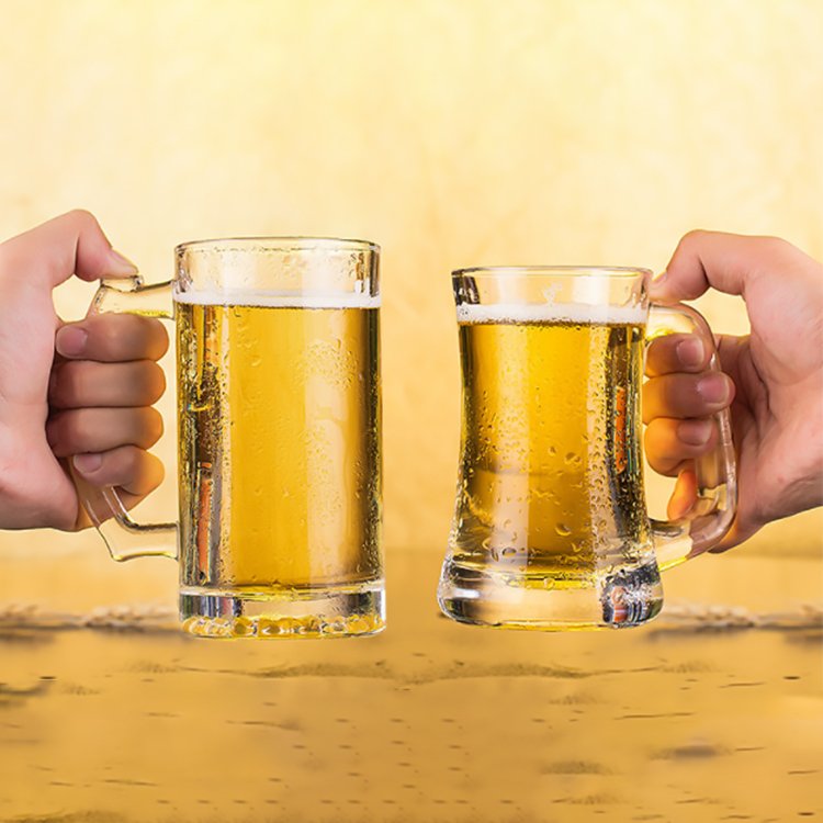 Jinbaijia Bar Glassware Classic Design Wholesale Tea Shot Glasses PilsnerWater Juice Drinking Beer Glass Decals For Beer Party