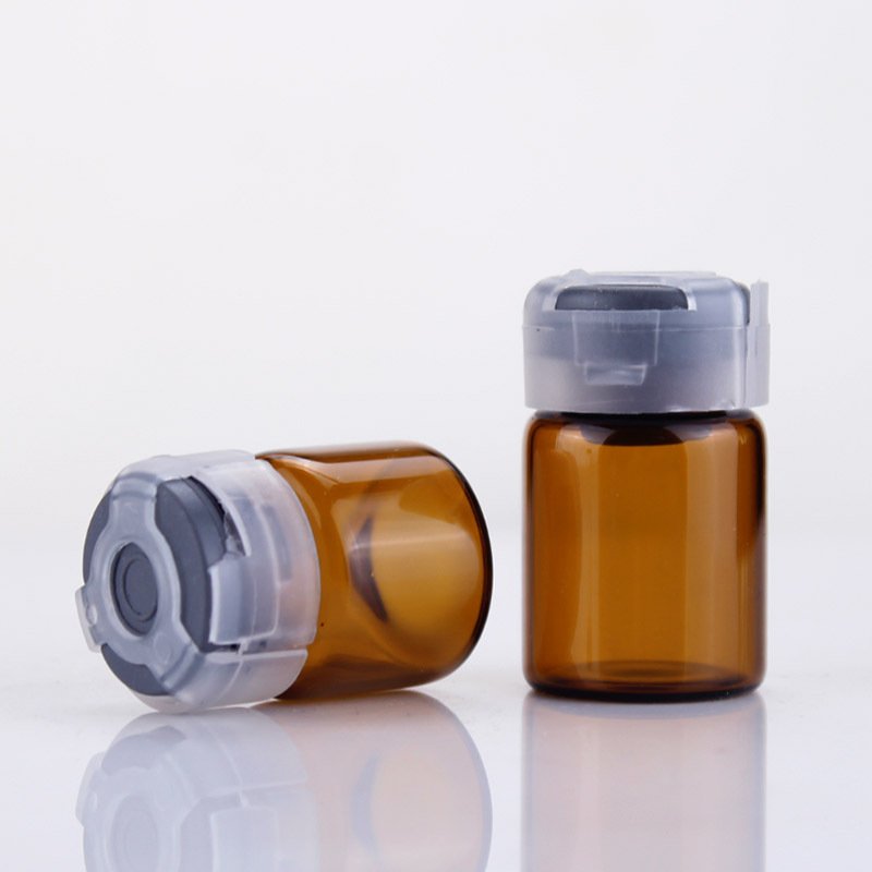 Wholesale Empty Clear Mini Small Sample Glass Container Bottle With Aluminum Screw Cap