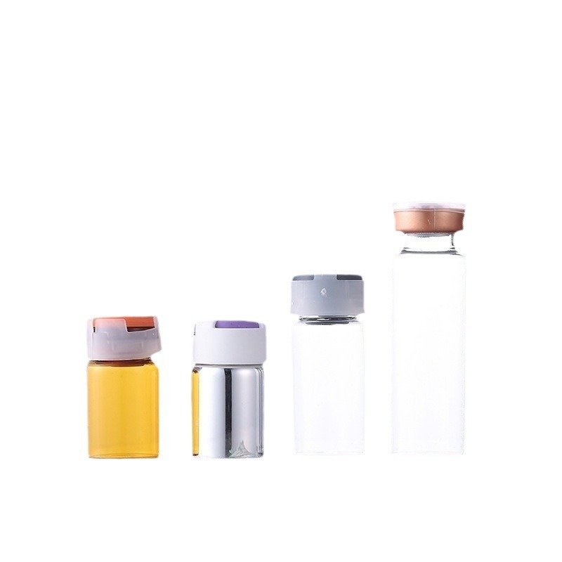 Wholesale Empty Clear Mini Small Sample Glass Container Bottle With Aluminum Screw Cap