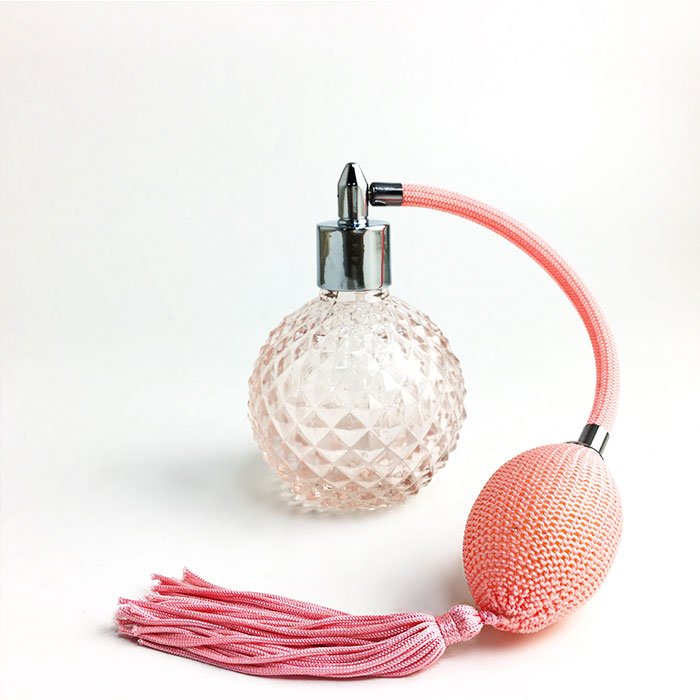 Colorful Glass Perfume Bottle 50Ml Lady Parfum Bottle Purple Matte Finishing Perfume Bottle With Cap