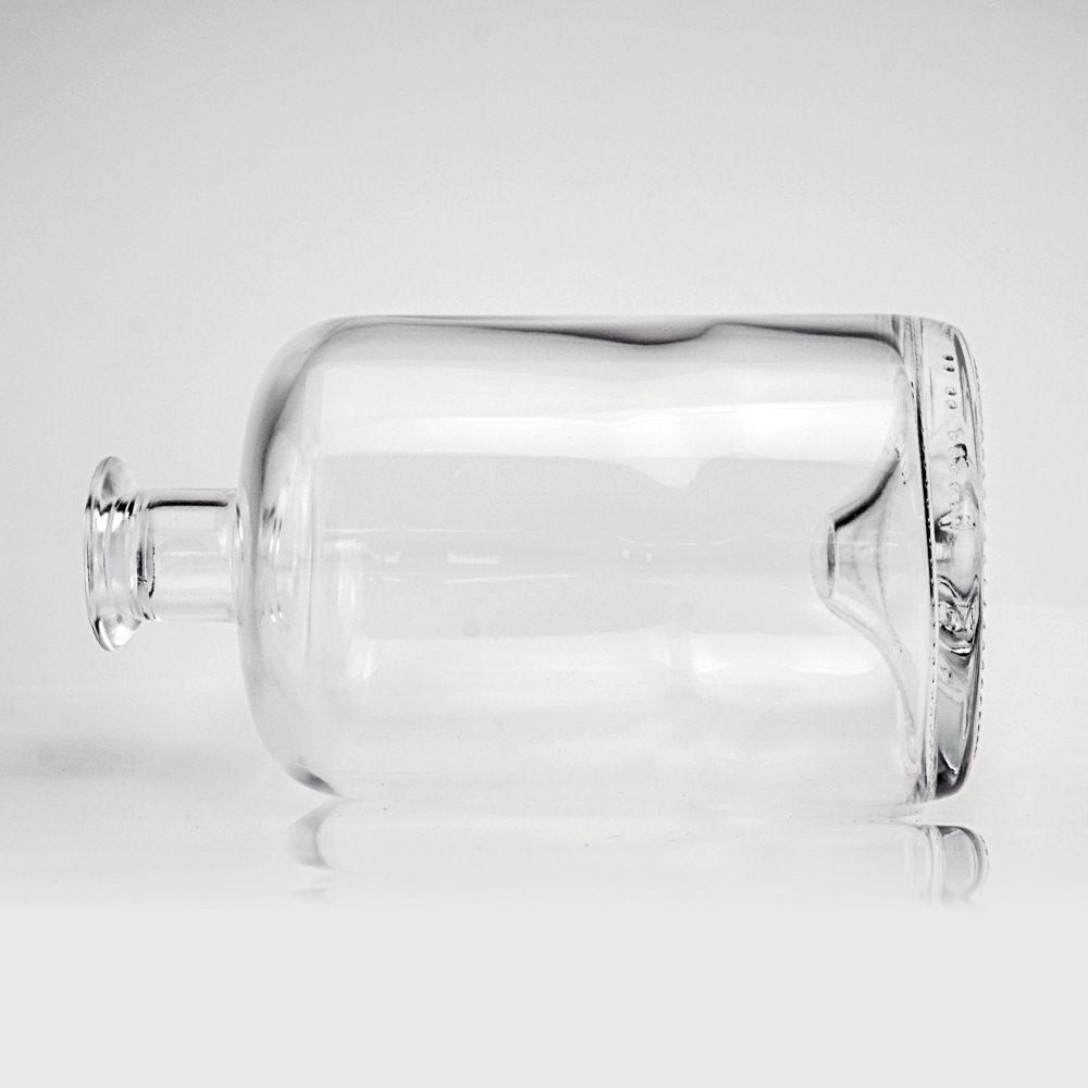 Bespoke High-end Mountain Base Super Flint Glass Premium Liquor Glass Alcoholic Beverage Bottle For Whisky Vodka Brandy Tequila