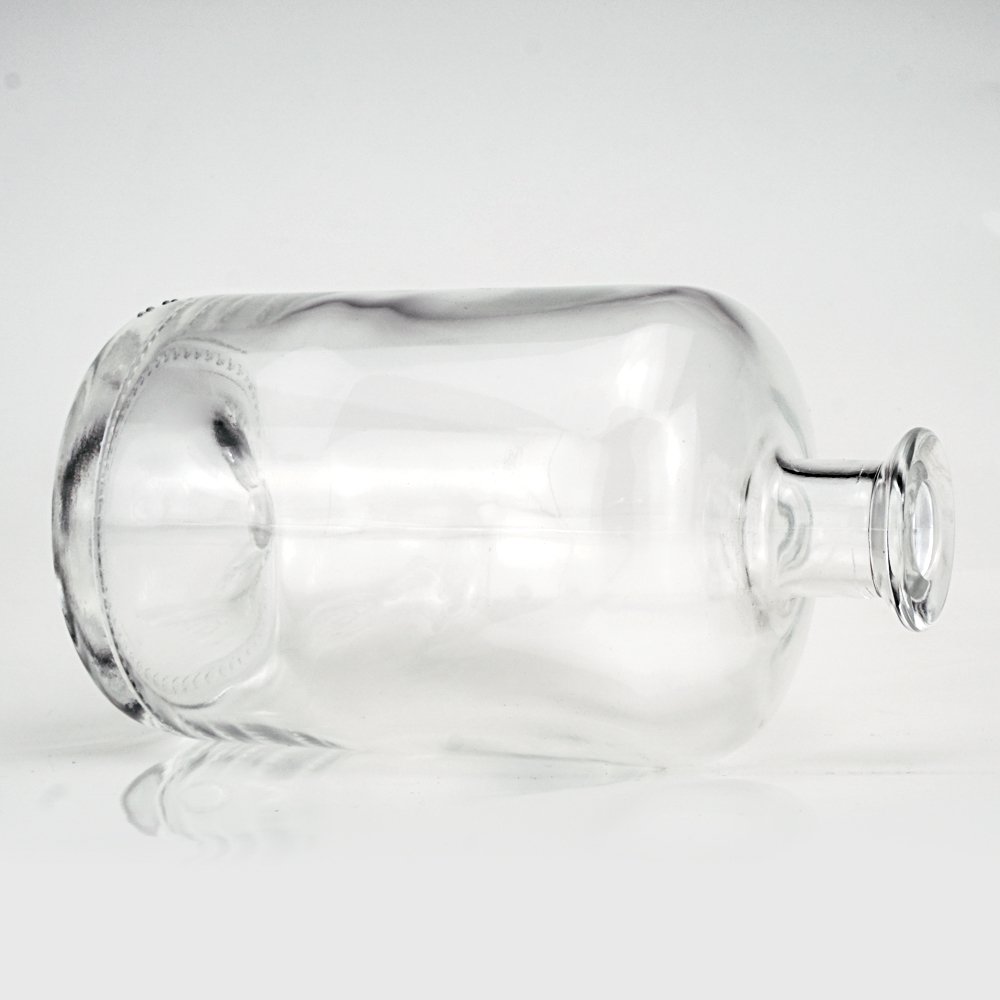 Bespoke High-end Mountain Base Super Flint Glass Premium Liquor Glass Alcoholic Beverage Bottle For Whisky Vodka Brandy Tequila