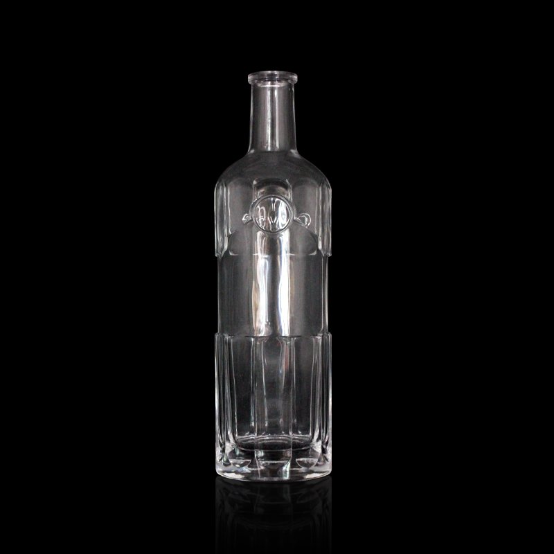 Factory Wholesale 500ml 700ml 750ml clear glass bottle is suitable for agave glass liquor gin whiskey wine bottles