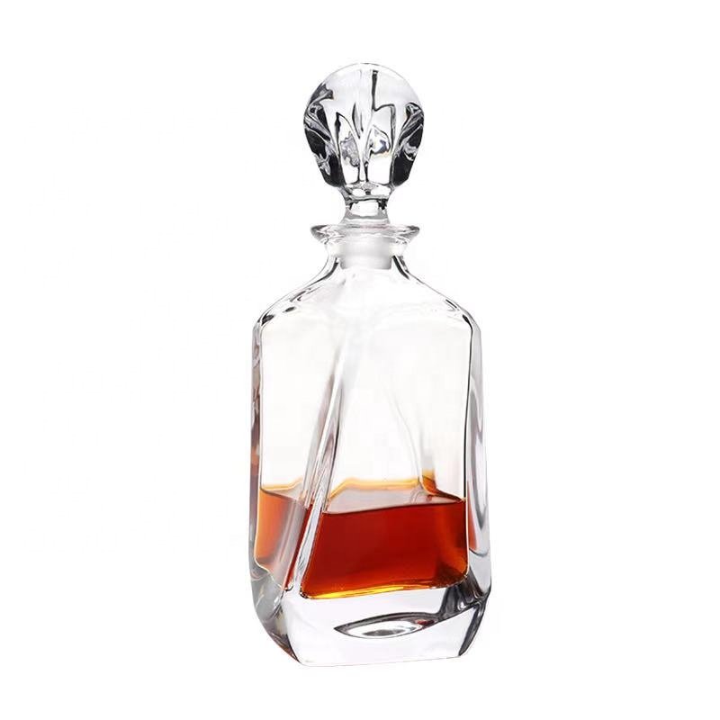 RUM whisky wine glass bottle OEM support 100ml-1000ml bottle China glass bottle factory
