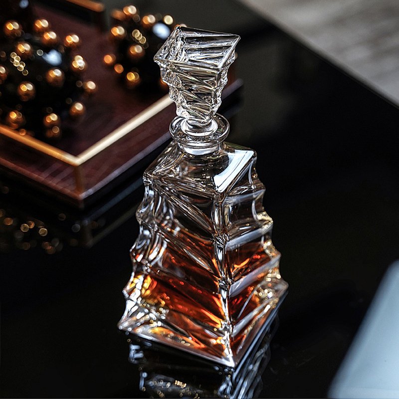 Lead-Free Crystal Glass Wine Spirits Decanter Glass Bottle For Spirit/Crystal Wine Glass Bottles Gift Glasses Set