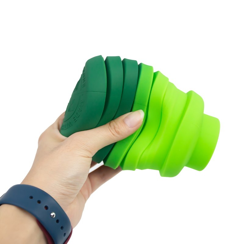 Custom Foldable Travel Bottles Outdoor Sport Portable Folding Drinking Water Bottle Collapsible Silicone Bottle