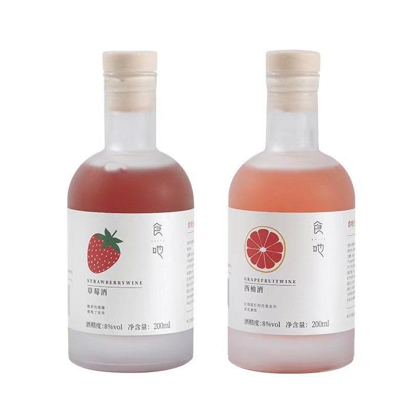 Hot sale 100 ml super flint Liquor Vodka whiskey glass bottle