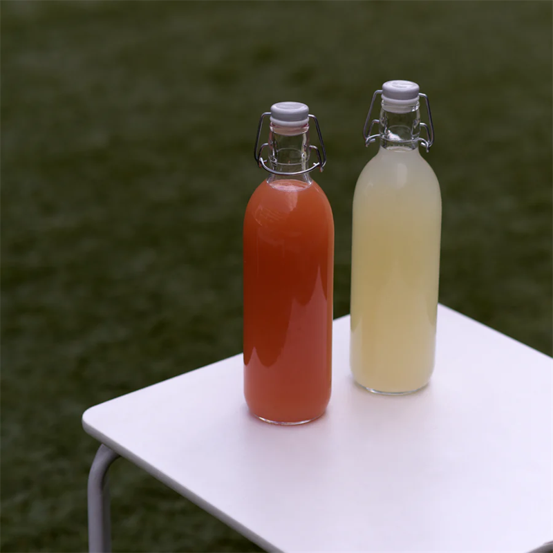 Swing Top Glass Bottles 1 Litre Water Bottles With Stopper Flip Top Factory Price Glass drinking Bottles
