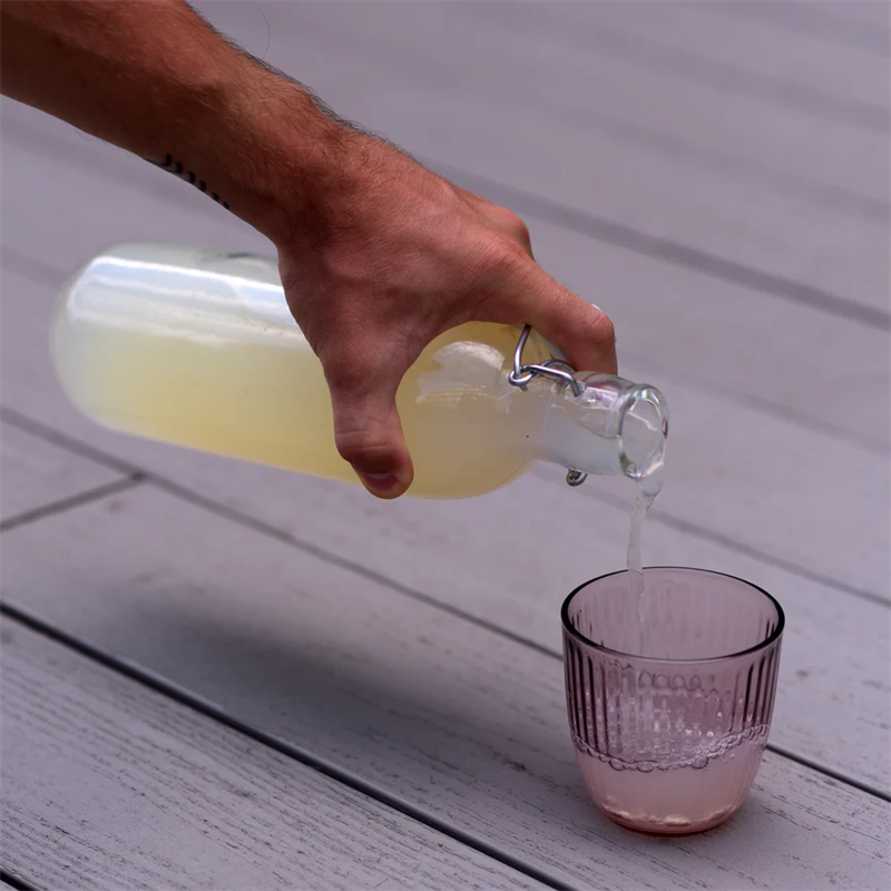 Swing Top Glass Bottles 1 Litre Water Bottles With Stopper Flip Top Factory Price Glass drinking Bottles