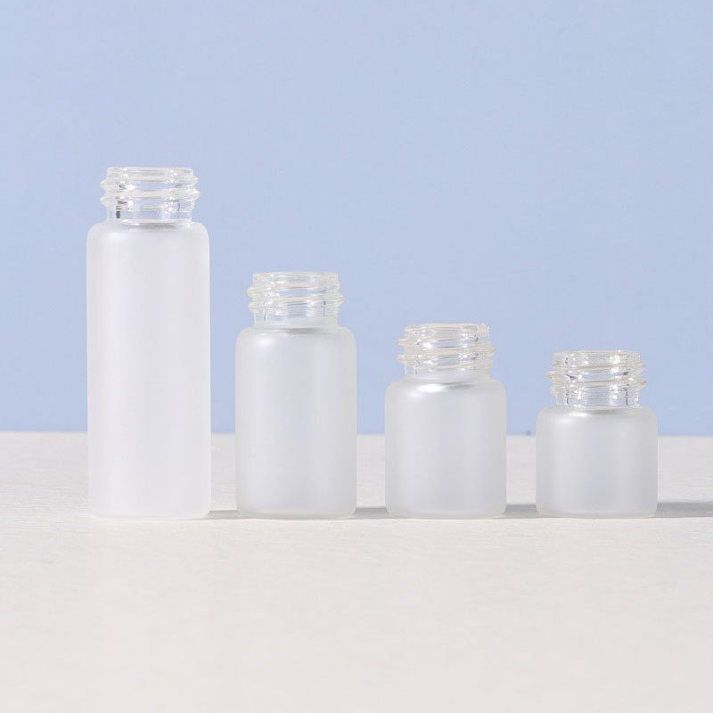1ml 2ml 3ml 5ml frost cosmetic essential oil glass dropper bottle New Vial Glass Bottle with Dropper for Mini Serum Sample