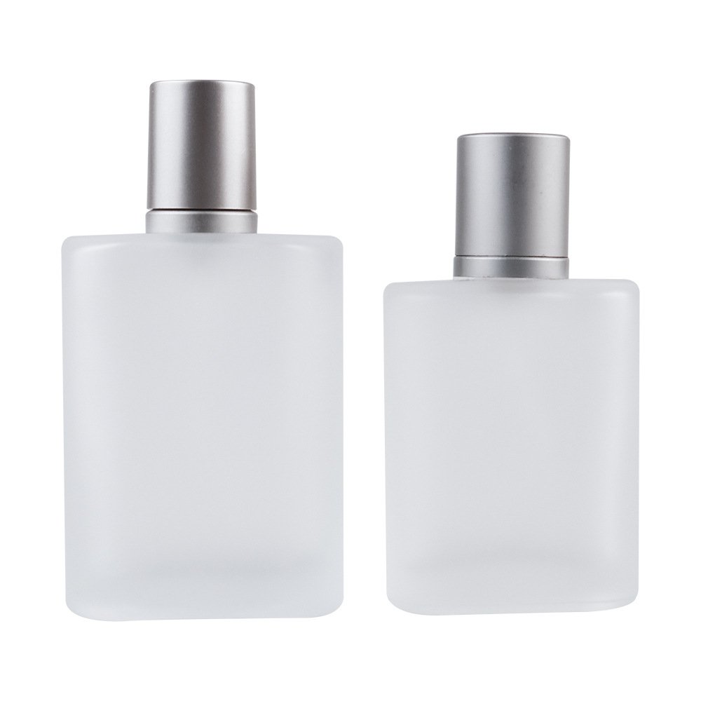 Cash commodity 30ml 50ml frosted customized portable perfume glass bottle