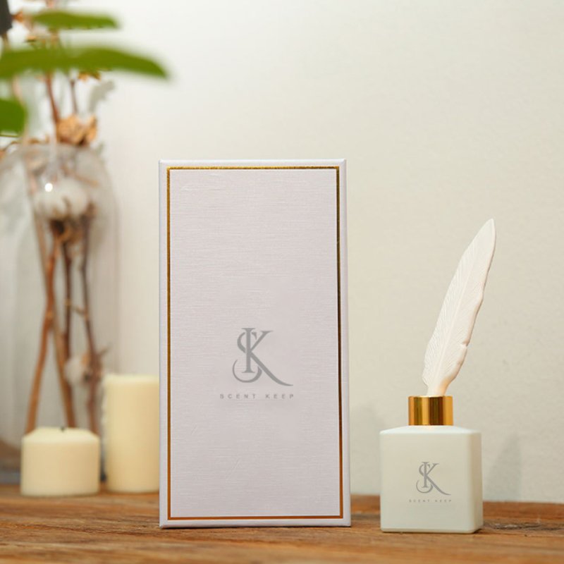 50ml 100ml 150ml 200ml 500ml square reed diffuser glass bottle ceramic diffuser feather diffuser bottle square