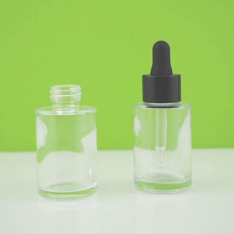 1oz 2.5oz 30ml 50ml frosted red skincare serum cosmetic glass bottle with silver pump