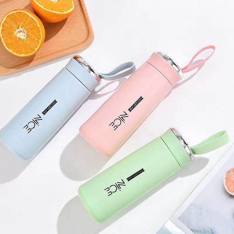 Gourde enfant Manufacturer Cheap Hiking Outdoor Hot Cold Water Children Cute Gift Drinkware Sport Glass Water Bottle