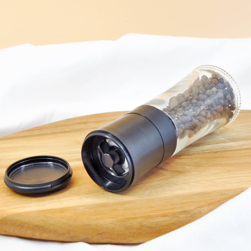 80ML Manual Pepper Mill Glass Bottle Spice Shaker Seasoning Bottle Plastic Salt And Pepper Grinder For Kitchen Accessaries
