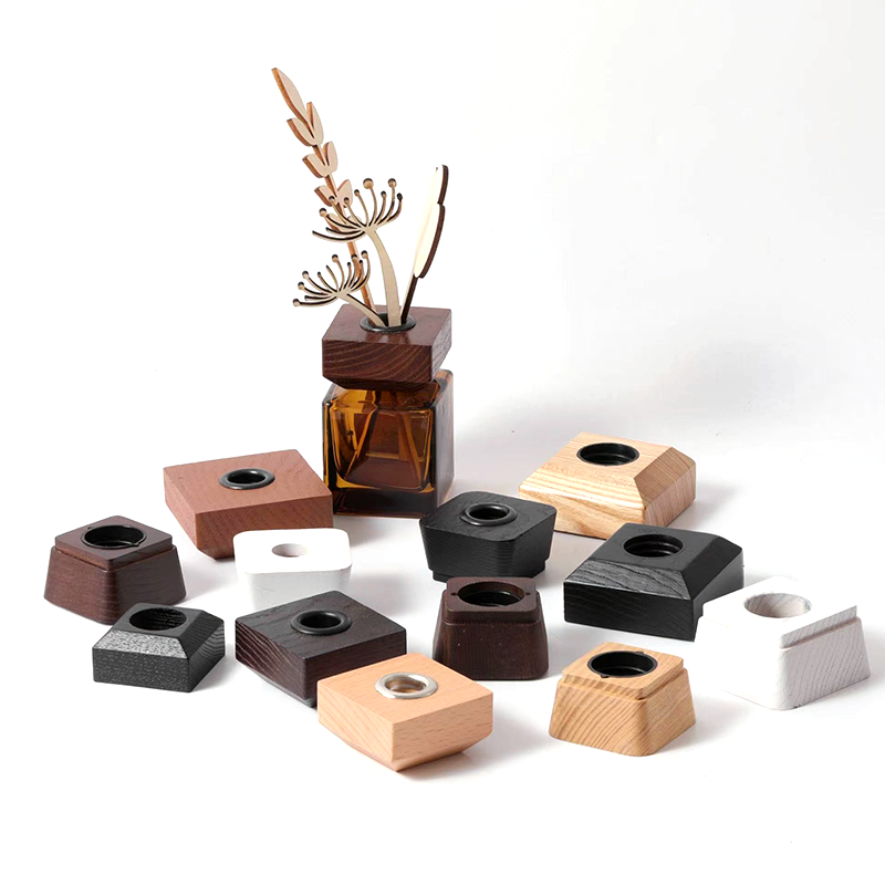 Custom Home Decoration 50 100 150 200ml Fragrance Round Square Painting Empty Glass Reed Diffuser Bottle