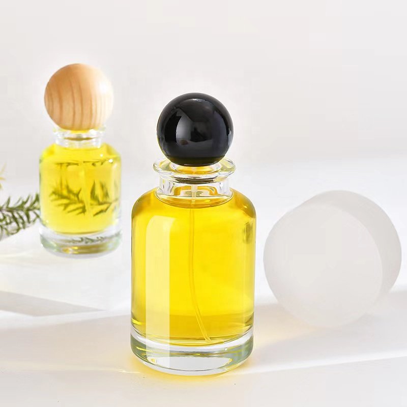 30ml 50ml 100ml unique perfume bottles empty spray perfume bottle round cap perfume glass bottle