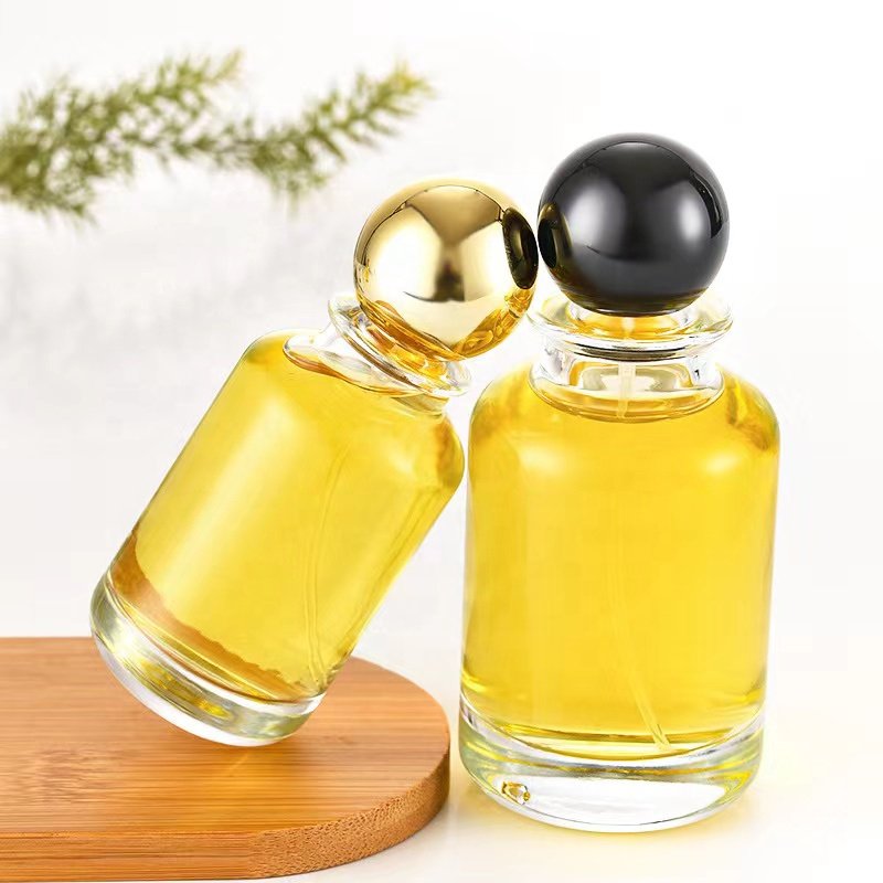 30ml 50ml 100ml unique perfume bottles empty spray perfume bottle round cap perfume glass bottle