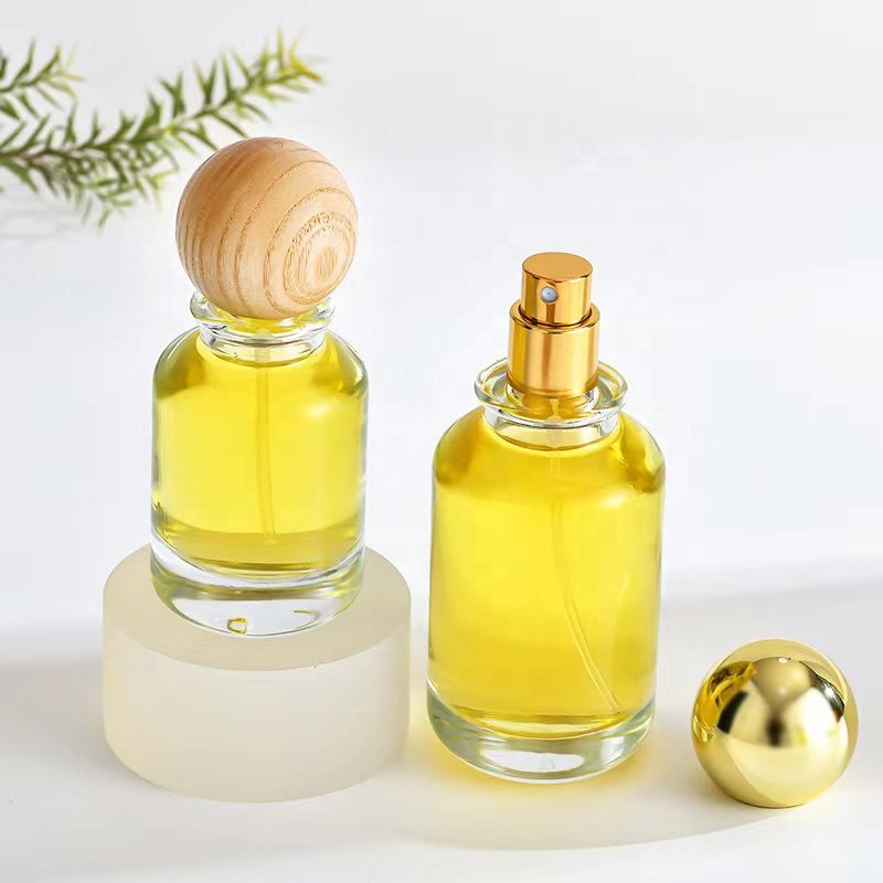 30ml 50ml 100ml unique perfume bottles empty spray perfume bottle round cap perfume glass bottle